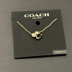 ***SOLD***Coach Gold Neckace 16” to 18”